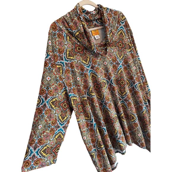 NWT Ruby Rd. Ladies Cowl Neck Stretchy Comfortable Lightweight Blouse SZ 4X - Picture 3 of 7
